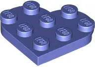 Violet Plate, Round 3 x 3 Heart