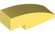 Light Yellow Slope, Curved 3 x 1
