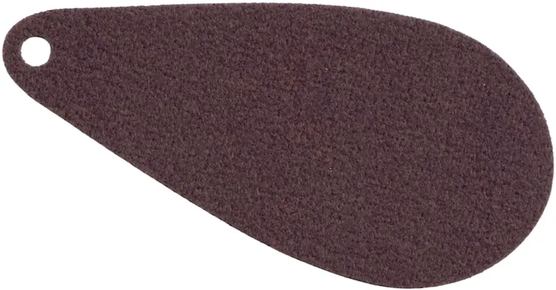 Brown Cloth Dog Ear with Hole, Large Buildable Figures - Soft Fabric with Fuzzy Side