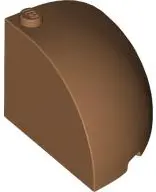 Nougat Brick, Round Corner 4 x 4 x 2 2/3 Dome Top