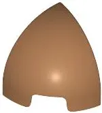 Nougat Slope, Curved 1 x 1 Corner Round