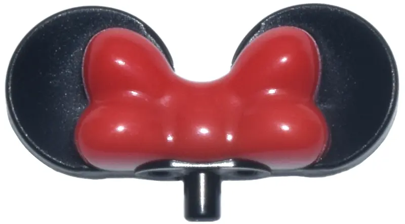 Minifigure, Mouse Ears with Small Pin with Molded Red Bow Pattern