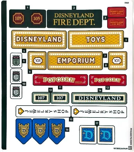 Sticker Sheet for Set 43302, Sheet 1 - (10117800/6609409)
