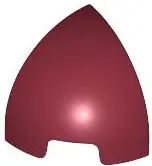 Red Slope, Curved 1 x 1 Corner Round