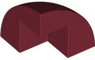 Red Brick, Round Corner 2 x 2 x 1 2/3 Dome Top