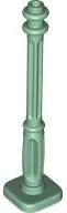 Green Support 2 x 2 x 7 Lamp Post, 4 Base Flutes
