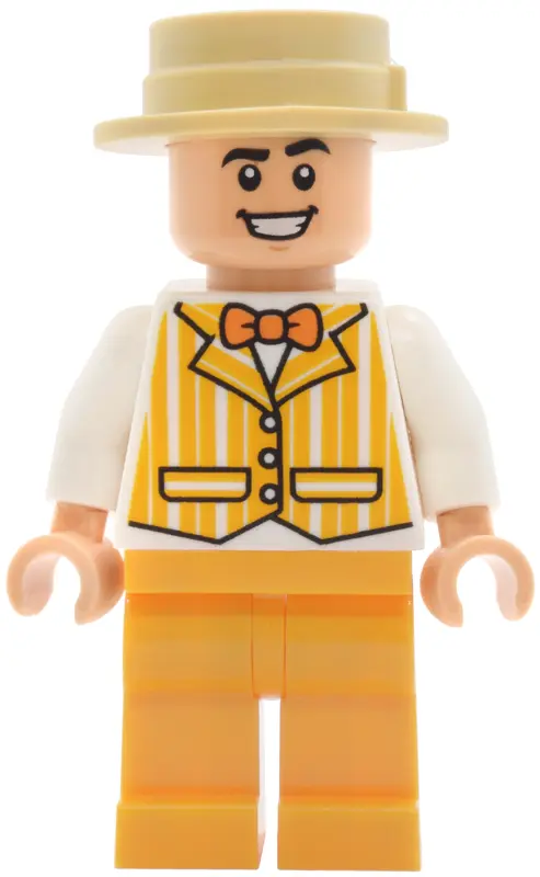 Dans Quartet Member - Bright Light Orange Suit