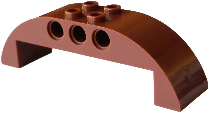 Brown Slope, Curved 8 x 2 x 2 Double