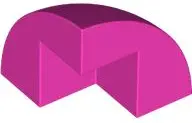 Pink Brick, Round Corner 2 x 2 x 1 2/3 Dome Top
