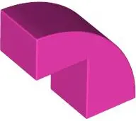 Pink Slope, Curved 2 x 1 x 1 2/3