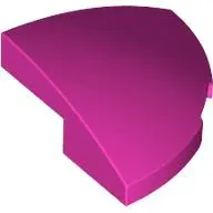 Pink Slope, Curved 2 x 2 x 2/3 Corner Round