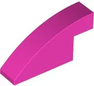 Pink Slope, Curved 4 x 1 x 1 2/3
