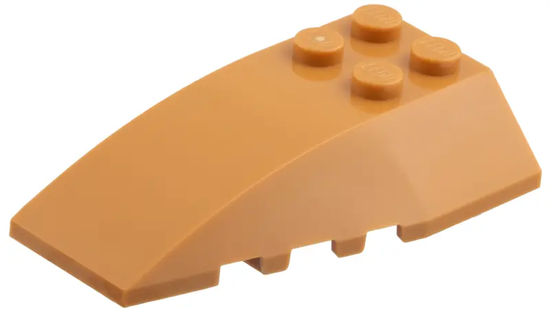Nougat Wedge 6 x 4 Triple Curved