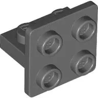 Bluish Gray Bracket 1 x 2 - 2 x 2 Centered, Inverted