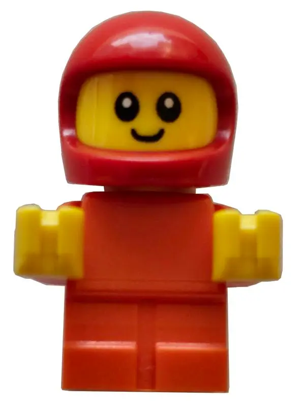 Junior - Reddish Orange Body, Red Helmet (Construction Worker)