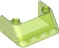 Green Windscreen 3 x 4 x 1 1/3 with 2 Studs on Top