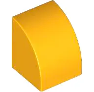 Light Orange Slope, Curved 1 x 1