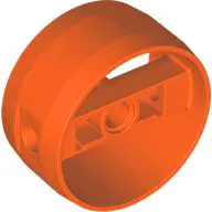 Orange Cylinder 4 x 4 x 1 2/3 with Pin Holes and Center Bar