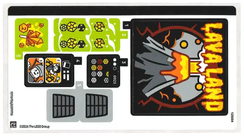 Sticker Sheet for Set 60501 - (10116956/6599916)