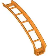 Train, Track Roller Coaster Ramp Large Upper Part, 6 Bricks Elevation