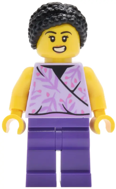 Land Patron - Female, Lavender Sleeveless Top, Dark Purple Legs, Black Hair