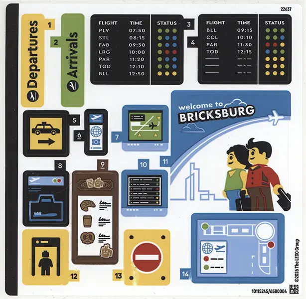 Sticker Sheet for Set 60502 - (10115245/6580004)