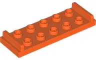 Orange Plate, Modified 2 x 6 with Inset Panels on Both Ends