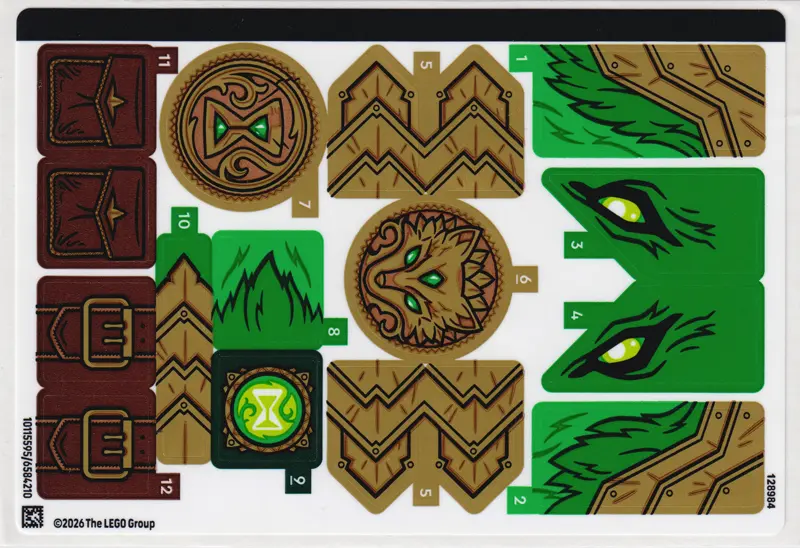 Sticker Sheet for Set 71508 - (10115595/6584210)