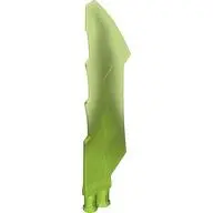 Propeller 1 Blade 14L with 2 Axle Holes and Jagged Edges (Sword Blade) with Marbled Yellowish Green 