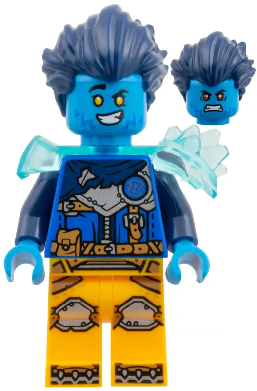 - Trans-Light Blue Shoulder Armor, Bright Light Orange Legs