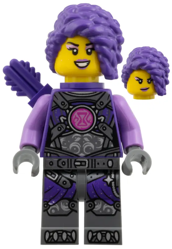 - Dark Purple Quiver, Medium Lavender Sleeves Pattern