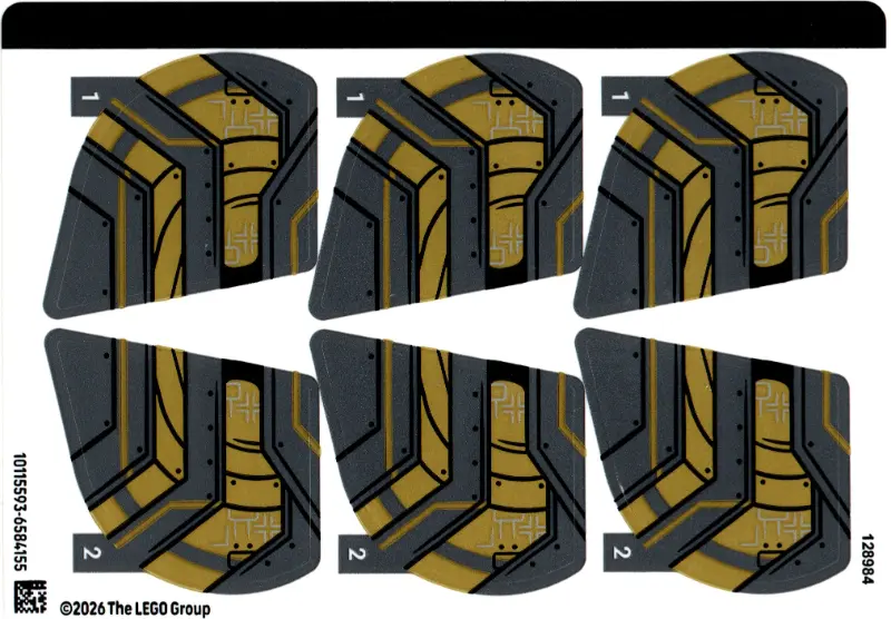 Sticker Sheet for Set 71513 - (10115593-6584155)