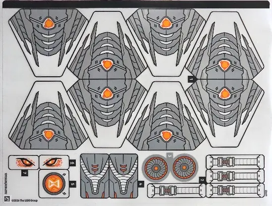 Sticker Sheet for Set 71514 - (10115628/6584292)