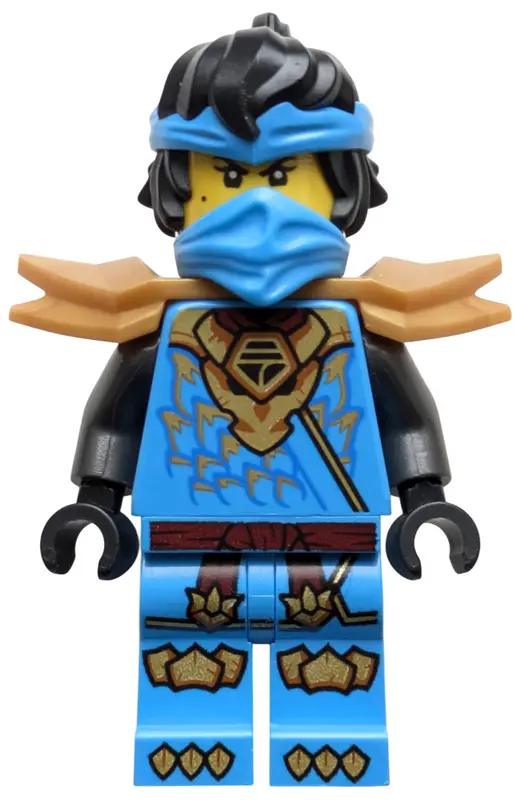 - Dragons Rising, Tunic with Dragon Head, Hair, Wide Pearl Gold Shoulder Armor