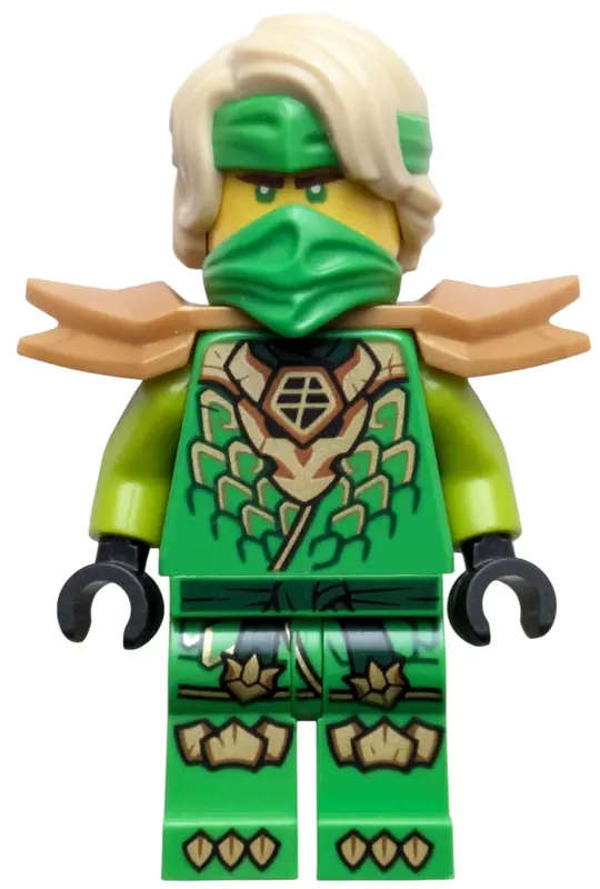 - Dragons Rising, Tunic with Dragon Head, Hair, Wide Pearl Gold Shoulder Armor