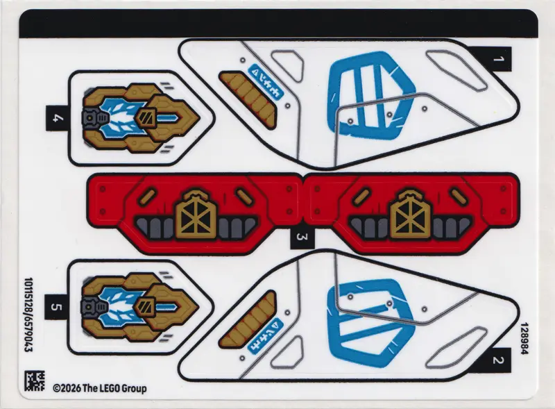 Sticker Sheet for Set 71857 - (10115128/6579043)