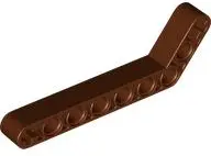 Brown Technic, Liftarm, Modified Bent Thick 1 x 9 (7 - 3)