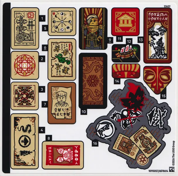 Sticker Sheet for Set 71861, Sheet 1 - (10115057/6578614)
