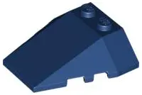 Blue Wedge 4 x 4 Triple with Stud Notches