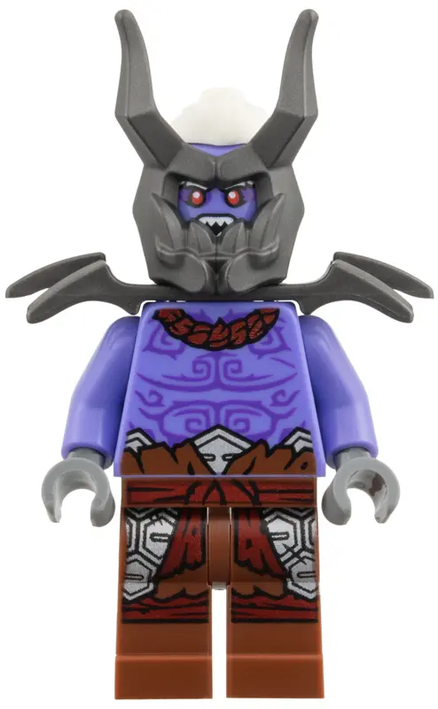 Warrior - Blue Violet Torso, Reddish Brown Legs
