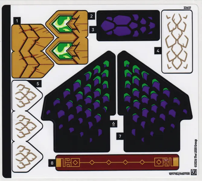 Sticker Sheet for Set 71872 - (10117182/6601158)