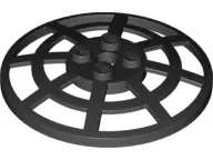 Black Dish 6 x 6 Inverted (Radar) Webbed - Type 2 (Underside Attachment Positions at 90 degrees)