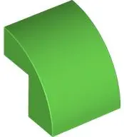 Green Slope, Curved 2 x 2 x 1 2/3