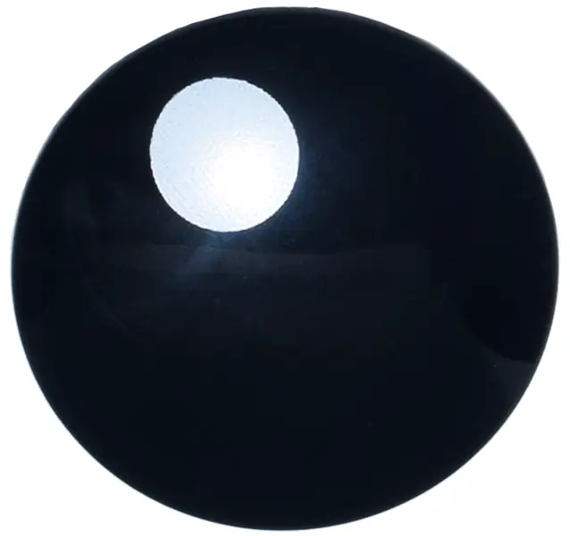 Minifigure, Shield Circular / Round Convex Face with White Circle Glint Pattern Model Left Side (Pok