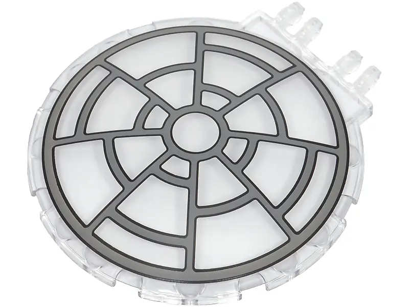 Windscreen 8 x 8 Bubble Canopy with Dual 2 Fingers with SW 8 Spoke Dark Bluish Gray Frame Death Star