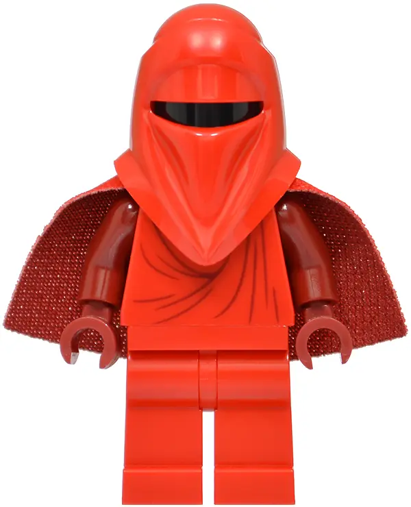 Imperial Royal Guard - Dark Red Arms and Hands, Torso Creases on Front and Back, Very Short Spongy C