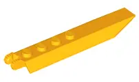 Light Orange Hinge Plate 1 x 8 with Angled Side Extensions
