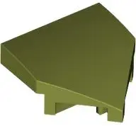Green Wedge 2 x 2 x 2/3 Pointed