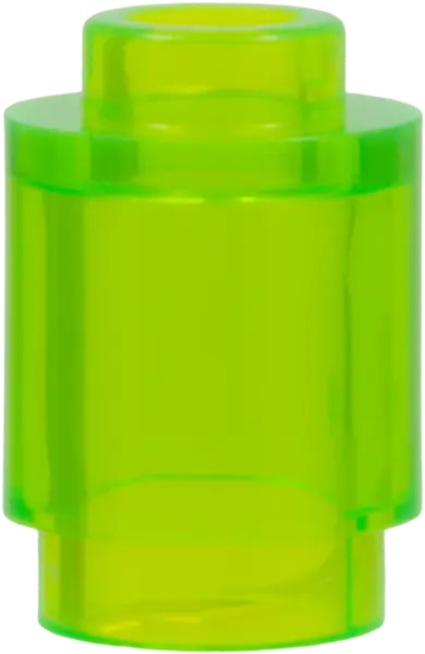 Green Brick, Round  1 x 1