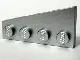 Metallic Silver Wedge, Plate 4 x 2 Right